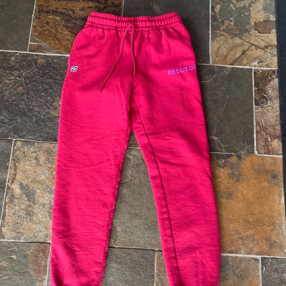 Peloton hot pink sweatpants joggers XS